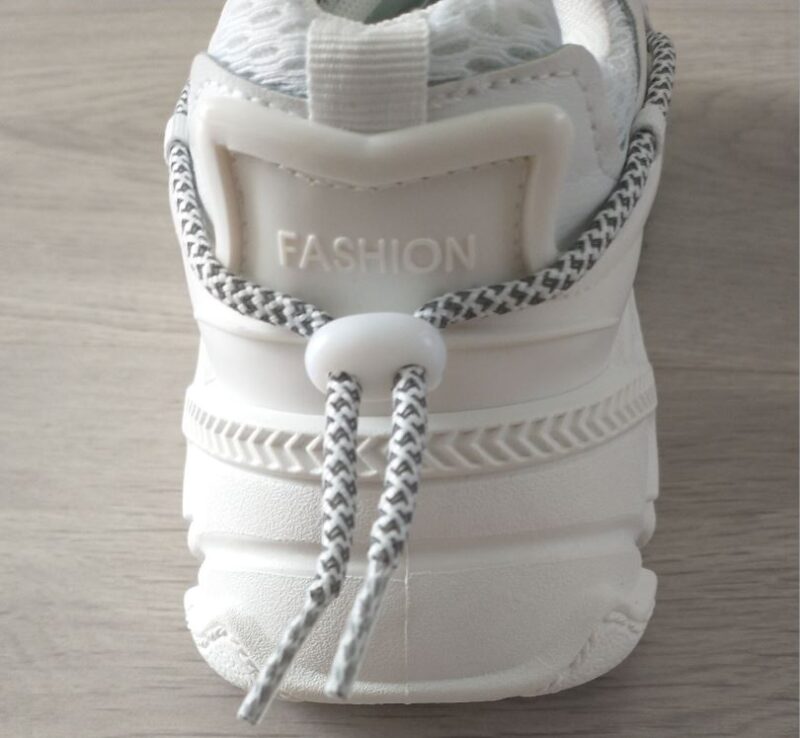 chunky sneakers wit grijs achter