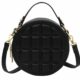 Handtas crossbodytas Borsa rotonda zwart ruitmotief