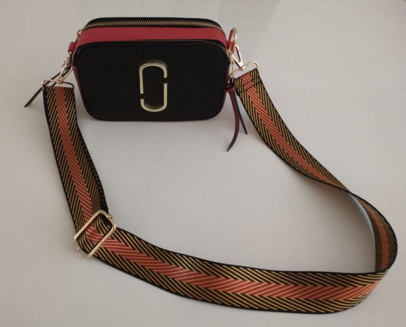 crossbody tas schoudertas met verstelbare tasriem zwart rood