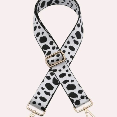 verstelbare tasriem zilvergrijs zwart