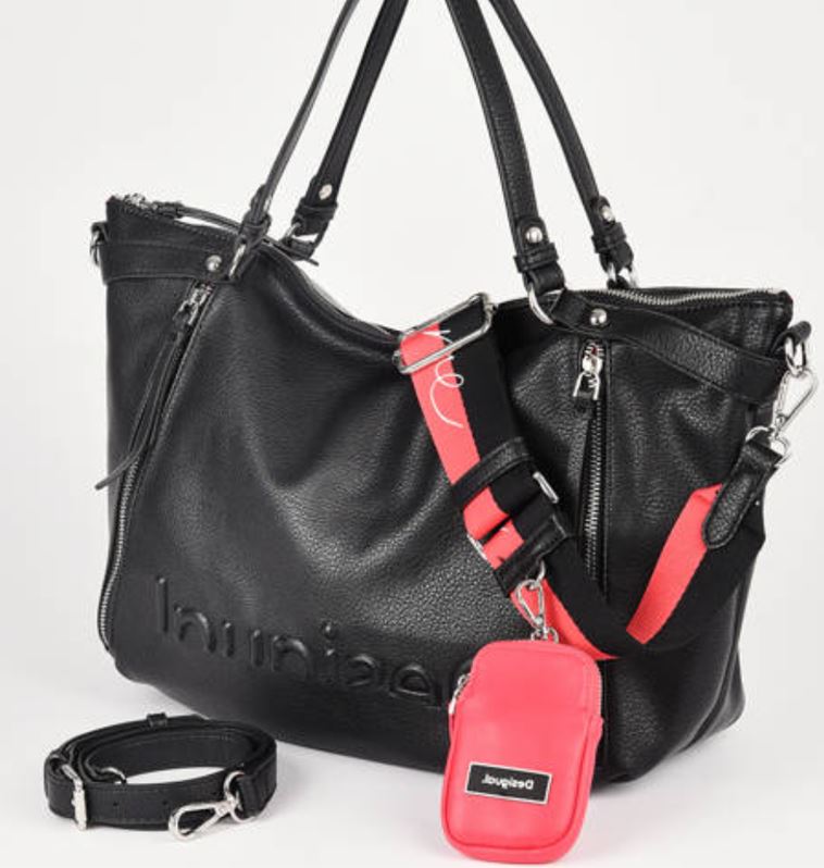 DESIGUAL Handtas shopperbag zwart voorkant