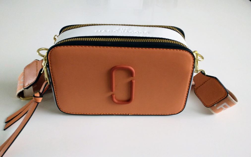 Crossbody Handtas Snapshot Brede Band Oranje