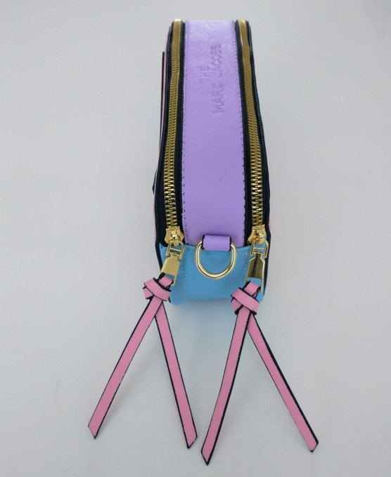 Crossbody Handtas Snapshot Brede Band Licht Roze Multicolor