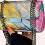 Schoudertas Crossbody Handtas Rainbow Metallic