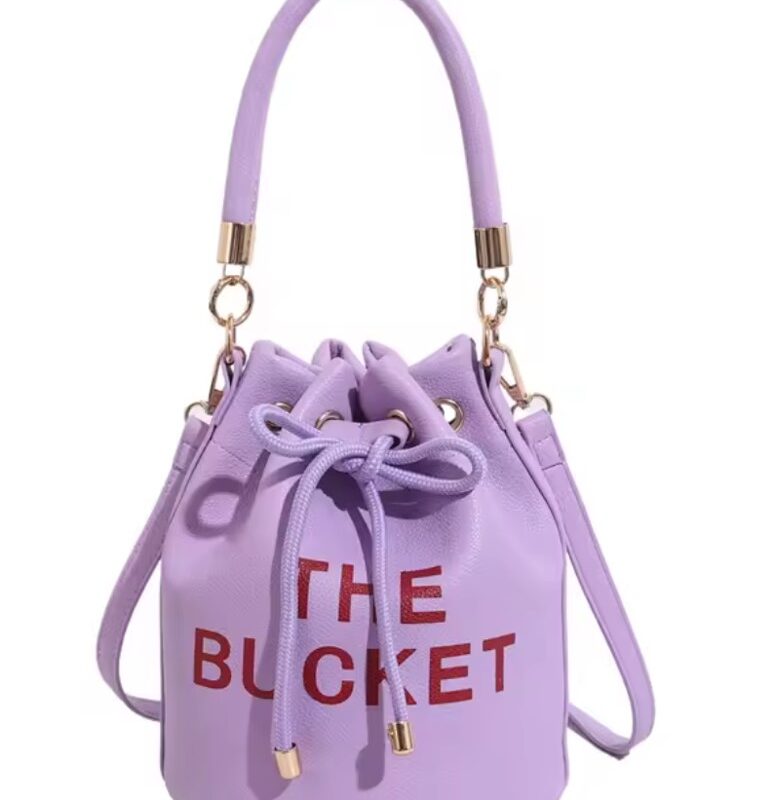 the bucket bag purple paars