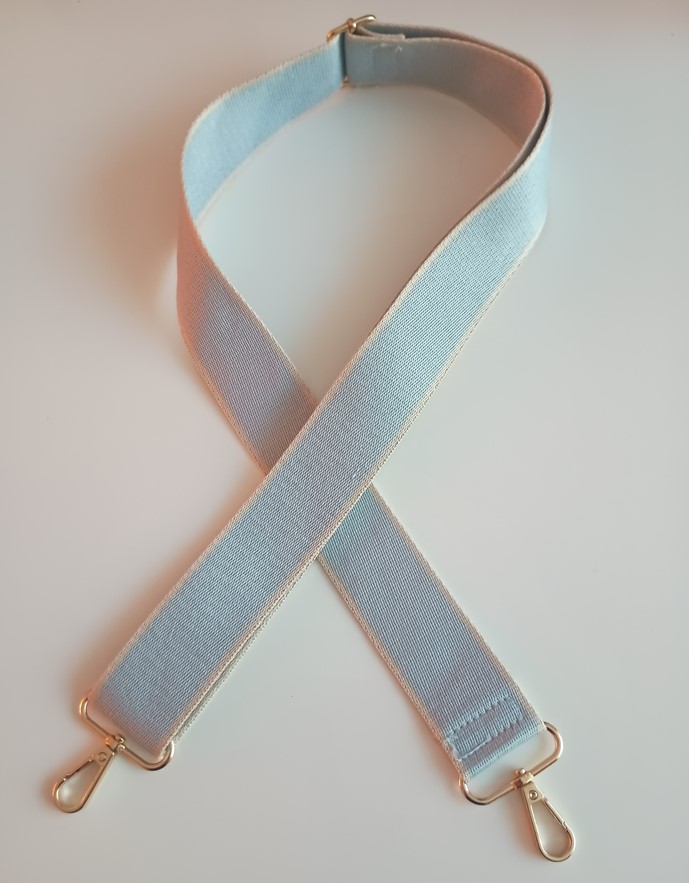verstelbare tas riem baby blue baby blauw