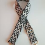 verstelbare tas riem bohemian zwart beige