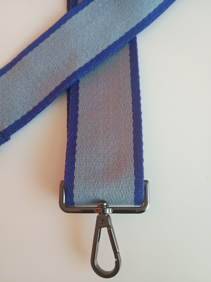 verstelbare tas riem kobal Bleu sluting zilver