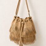 Schoudertas Crossbody tas Suede beige