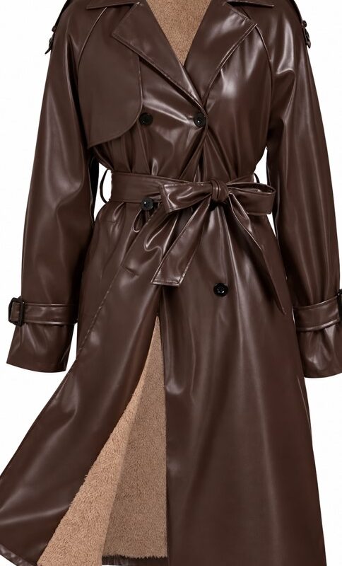 trenchcoat chocolade bruin