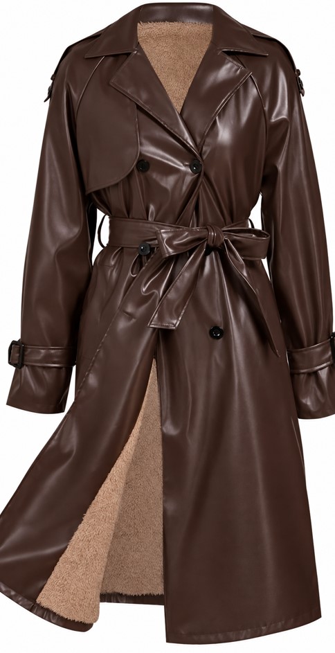 trenchcoat chocolade bruin